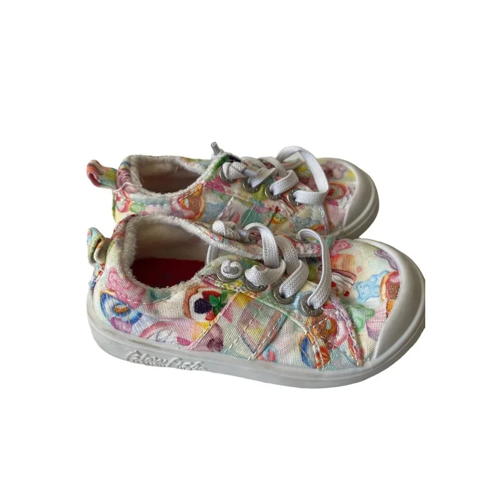 Blowfish canvas shoes toddler‎ 5 ice cream donut cat sneakers novelty lace kids